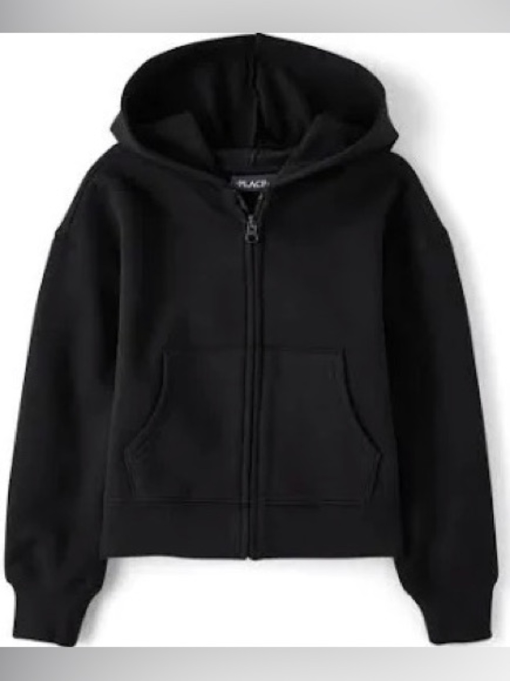 The Children's Place Black Zip-Up Hoodie Jacket
